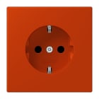 JUNG - SCHUKO-Steckdose, 16A 250V~, SK, Duroplast, Serie LS, rouge vermillon 59 (4320A)