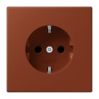 JUNG - SCHUKO-Steckdose, 16A 250V~, SK, Duroplast, Serie LS, terre sienne brûlée 59 (4320D)