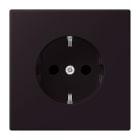 JUNG - SCHUKO-Steckdose, 16A 250V~, SK, Duroplast, Serie LS, noir d'ivoire (4320E)
