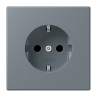 JUNG - SCHUKO-Steckdose, 16A 250V~, SK, Duroplast, Serie LS, gris 59 (4320H)