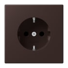 JUNG - SCHUKO-Steckdose, 16A 250V~, SK, Duroplast, Serie LS, terre d‘ombre brûlée 59 (4320J)