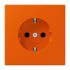 JUNG - SCHUKO-Steckdose, 16A 250V~, SK, Duroplast, Serie LS, orange vif (4320S)