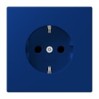 JUNG - SCHUKO-Steckdose, 16A 250V~, SK, Duroplast, Serie LS, bleu outremer foncé (4320T)