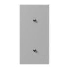 JUNG - Abdeckung mit 2+1 Kipphebel Zylinder, senk., Serie LS 1912, gris moyen