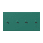 JUNG - Abdeckung mit 2+2 Kipphebel Zylinder, waag., Serie LS 1912, vert anglais