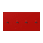 JUNG - Abdeckung mit 2+2 Kipphebel Zylinder, waag., Serie LS 1912, rouge vermillon 31