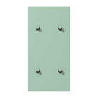 JUNG - Abdeckung mit 2+2 Kipphebel Zylinder, senkr., Serie LS 1912, vert anglais clair