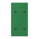 JUNG - Abdeckung mit 2+2 Kipphebel Zylinder, senkr., Serie LS 1912, vert foncé