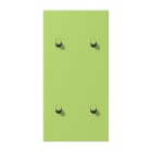 JUNG - Abdeckung mit 2+2 Kipphebel Zylinder, senkr., Serie LS 1912, vert clair