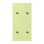 JUNG - Abdeckung mit 2+2 Kipphebel Zylinder, senkr., Serie LS 1912, vert jaune clair