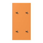 JUNG - Abdeckung mit 2+2 Kipphebel Zylinder, senkr., Serie LS 1912, orange clair