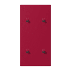 JUNG - Abdeckung mit 2+2 Kipphebel Zylinder, senkr., Serie LS 1912, rouge carmin