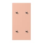 JUNG - Abdeckung mit 2+2 Kipphebel Zylinder, senkr., Serie LS 1912, rose clair