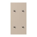 JUNG - Abdeckung mit 2+2 Kipphebel Zylinder, senkr., Serie LS 1912, ombre naturelle claire