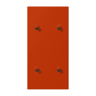 JUNG - Abdeckung mit 2+2 Kipphebel Zylinder, senkr., Serie LS 1912, rouge vermillon 59