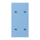 JUNG - Abdeckung mit 2+2 Kipphebel Zylinder, senkr., Serie LS 1912, bleu céruléen 59