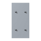 JUNG - Abdeckung mit 2+2 Kipphebel Zylinder, senkr., Serie LS 1912, gris clair 59