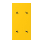 JUNG - Abdeckung mit 2+2 Kipphebel Zylinder, senkr., Serie LS 1912, le jaune vif