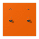 JUNG - Abdeckung mit 2 Kipphebel Zylinder, Pfeilsymbolen, Serie LS 1912, orange