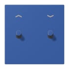 JUNG - Abdeckung mit 2 Kipphebel Zylinder, Pfeilsymbolen, Serie LS 1912, bleu outremer 59
