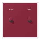 JUNG - Abdeckung mit 2 Kipphebel Zylinder, Pfeilsymbolen, Serie LS 1912, le rubis