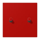 JUNG - Abdeckung mit 2 Kipphebel Zylinder, Serie LS 1912, rouge vermillon 31