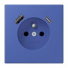 JUNG - Steckdose Frz/Belg mit USB Typ AC LC3202