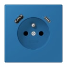 JUNG - Steckdose Frz/Belg mit USB Typ AC LC3203