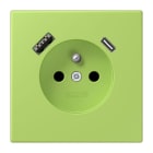 JUNG - Steckdose Frz/Belg mit USB Typ AC LC3205