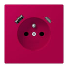 JUNG - Steckdose Frz/Belg mit USB Typ AC LC3210