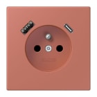 JUNG - Steckdose Frz/Belg mit USB Typ AC LC3212