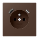 JUNG - Steckdose Frz/Belg mit USB Typ AC LC3213
