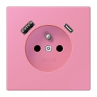 JUNG - Steckdose Frz/Belg mit USB Typ AC LC4320