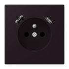 JUNG - Steckdose Frz/Belg mit USB Typ AC LC4320