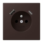 JUNG - Steckdose Frz/Belg mit USB Typ AC LC4320