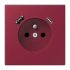 JUNG - Steckdose Frz/Belg mit USB Typ AC LC4320
