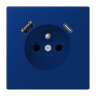 JUNG - Steckdose Frz/Belg mit USB Typ AC LC4320
