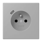 JUNG - Steckdose Frz/Belg mit USB Typ C LC32012