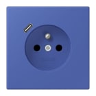 JUNG - Steckdose Frz/Belg mit USB Typ C LC32020