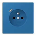 JUNG - Steckdose Frz/Belg mit USB Typ C LC32030