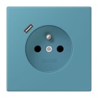 JUNG - Steckdose Frz/Belg mit USB Typ C LC32031