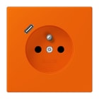 JUNG - Steckdose Frz/Belg mit USB Typ C LC32080