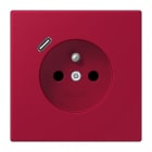 JUNG - Steckdose Frz/Belg mit USB Typ C LC32100