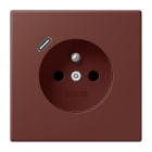 JUNG - Steckdose Frz/Belg mit USB Typ C LC32120