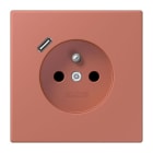 JUNG - Steckdose Frz/Belg mit USB Typ C LC32121