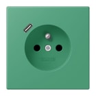 JUNG - Steckdose Frz/Belg mit USB Typ C LC4320G