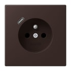JUNG - Steckdose Frz/Belg mit USB Typ C LC4320J