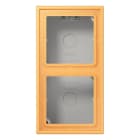 JUNG - Aufputz-Kappe m. Rahmen 2fach LC4320L