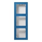 JUNG - Aufputz-Kappe m. Rahmen 3fach LC32030