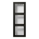 JUNG - Aufputz-Kappe m. Rahmen 3fach LC4320R